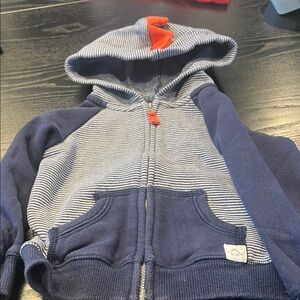 Carter's Navy and White Striped Kids Hoodie